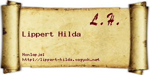 Lippert Hilda névjegykártya